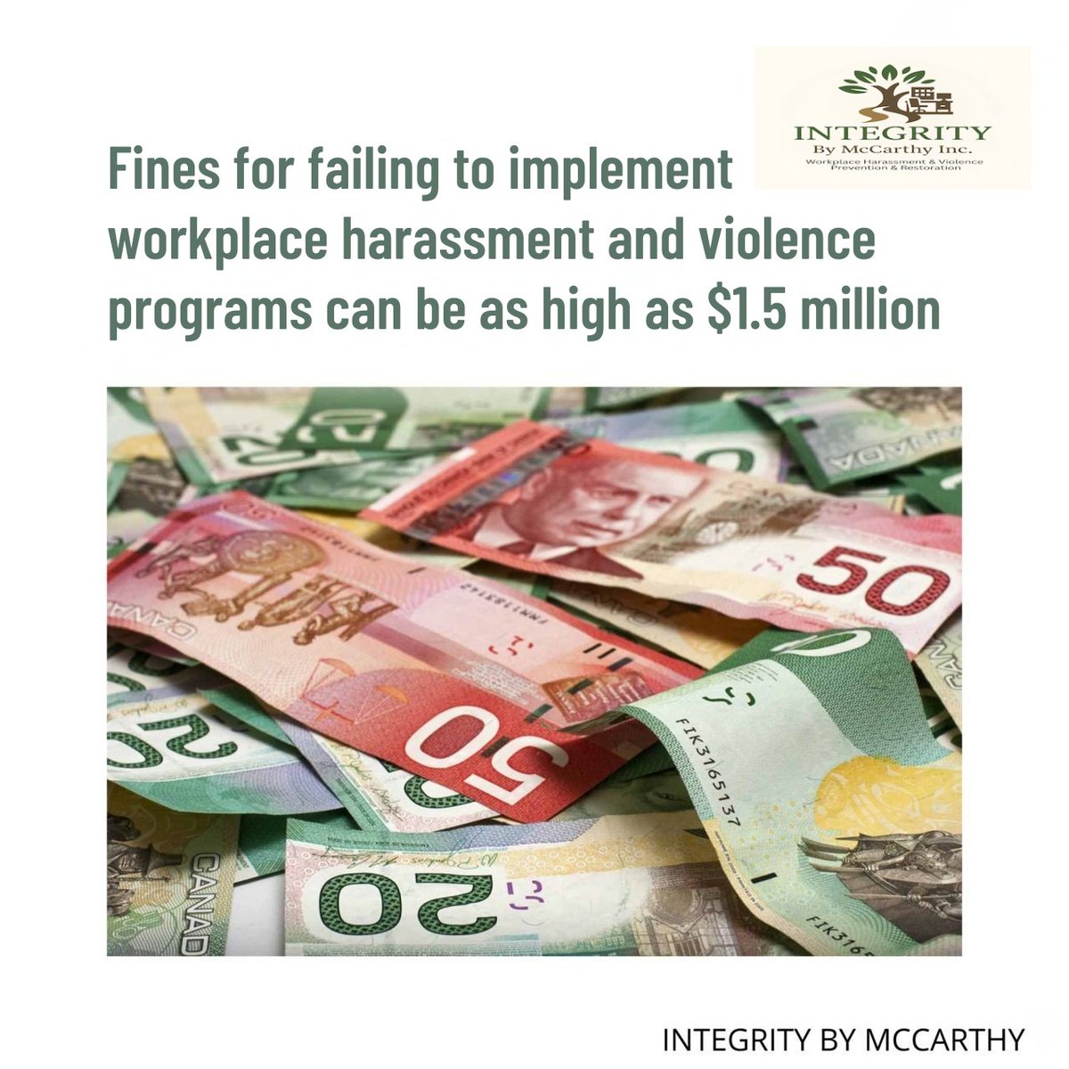 McCarthyK_PCI's tweet image. Workplace harassment &amp;amp; violence could cost Ontario businesses MILLIONS.
💸 Fines for non-compliance? Up to $1.5M.
Prevention is a competitive edge.
✅ Update policies
✅ Review risk assessments
✅ Train your team
My NEW COURSE opens Oct 7th. 
#OntarioBusiness
#integritybymccarthy