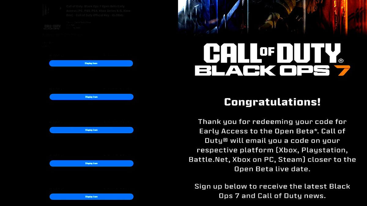 🚨BETA CODES GIVEAWAY! 🚨
#Blackops7

We decided to bless 5 random person, to win you must Follow these steps. 👇👇👇

Follow: @SeraphimHQ 
- ❤️LIKE 
- ♻️ REPOST

Winners will be announced 
Tomorrow  @ 10:00AM EST