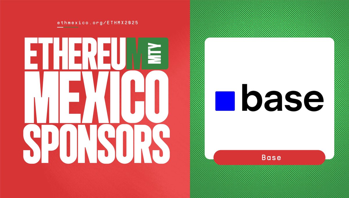 Big events need great allies. 🤝

🤠 <a href="/base/">Base</a> México puts on the Texano Hat as a sponsor of #ETHMexico2025 🇲🇽

Proud to team up with projects that are building through innovation. ✨
Thank you for being part of this historic edition!