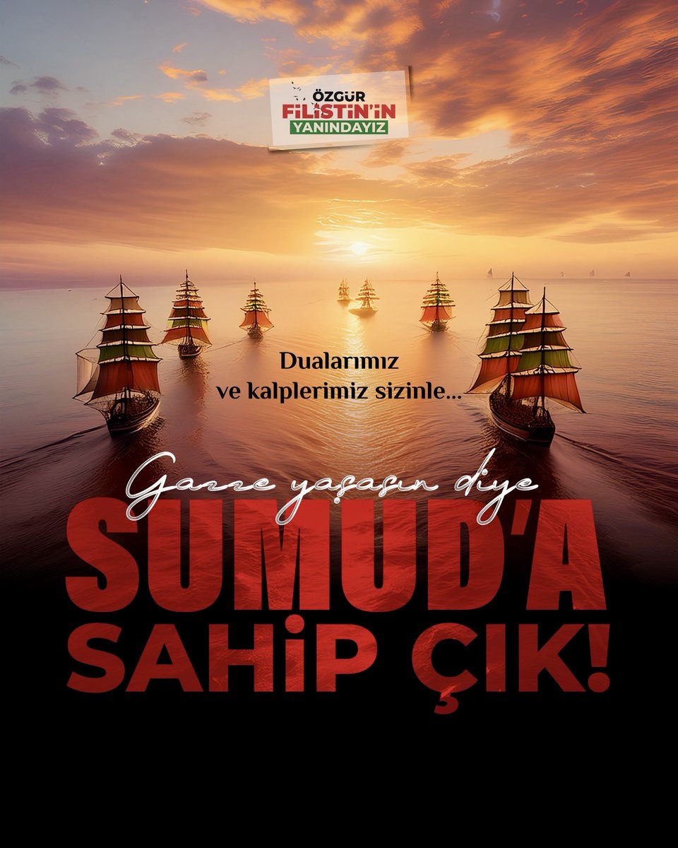 muratsezr's tweet photo. Dualarımız ve kalplerimiz sizinle...
Gazze yaşasın diye Sumud'a sahip çık!
#WeAreSumud
#MyAgendaSumud
#GlobalSumudFlotilla https://t.co/BWcExlq38E
