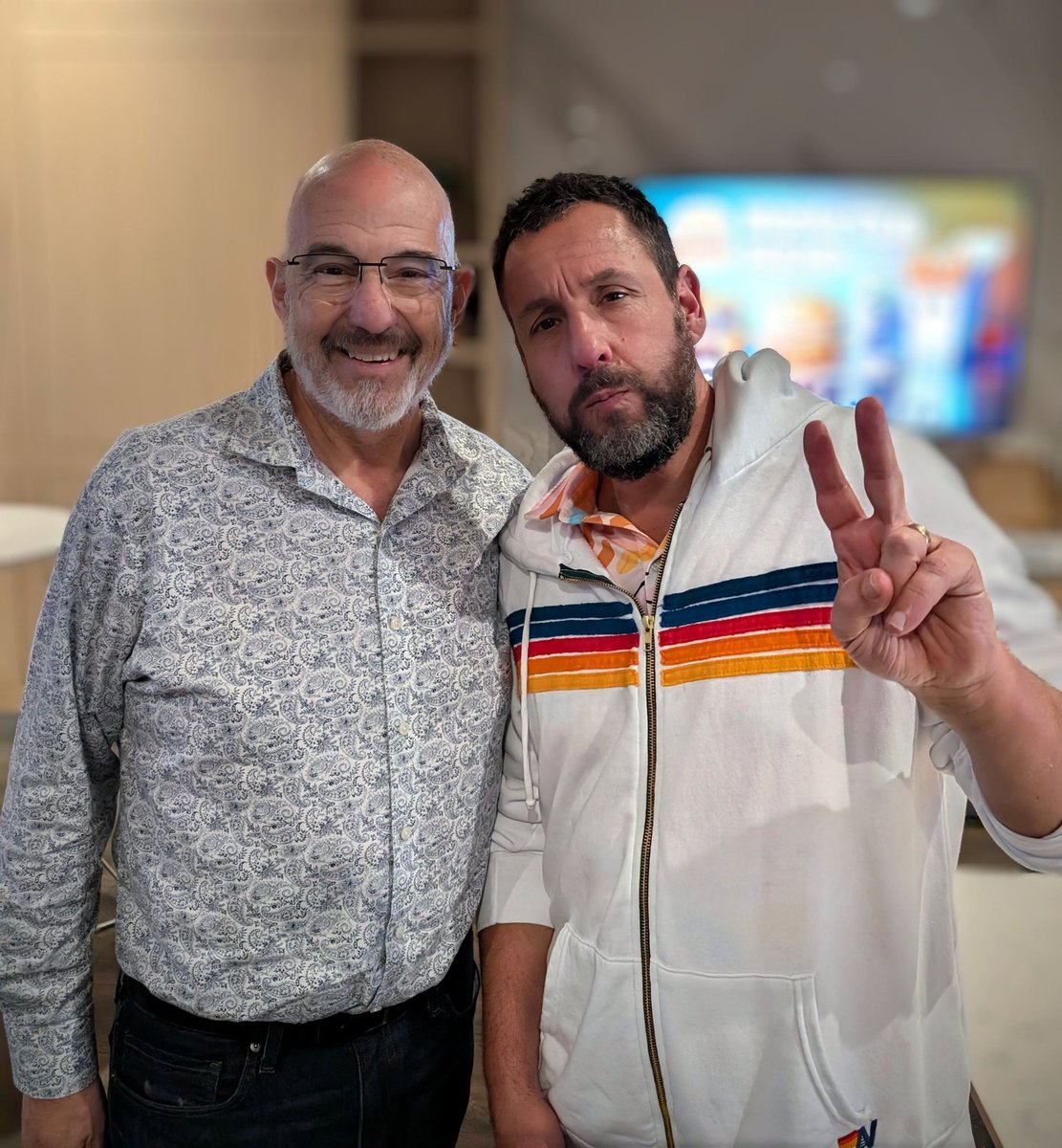 What a fun night with Adam Sandler. But his comedy is not what I admire most about this man. It's his loyalty. Sure, you may have hundreds or thousands of friends on social media, but the truth is there's really only a small number of people in the world that have your back and