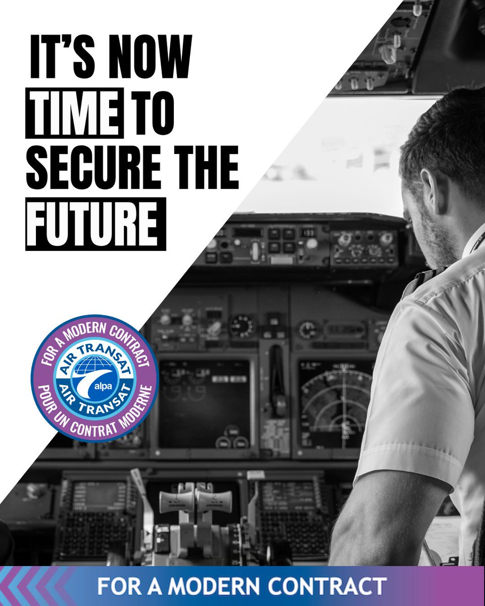 Pilotes d'Air Transat Pilots tweet media