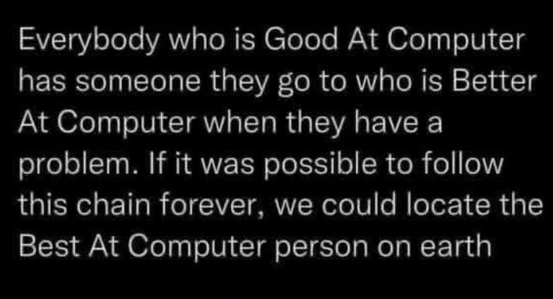 sysadafterdark's tweet image. Everyone I’ve asked has never solved my issue and I finally fix it myself after banging my head on the desk for 5 hours.
I may or may not be a god.