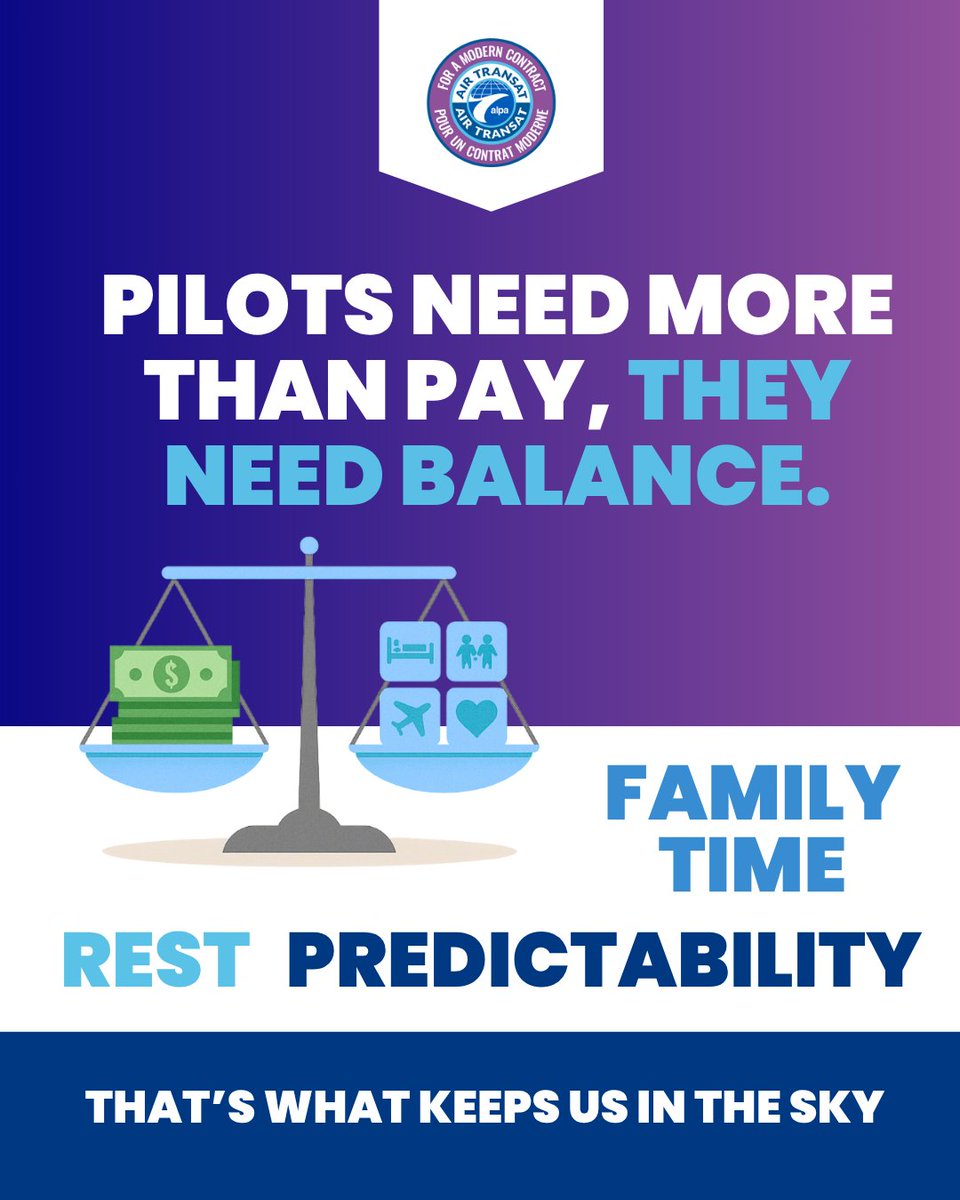 Pilotes d'Air Transat Pilots tweet media