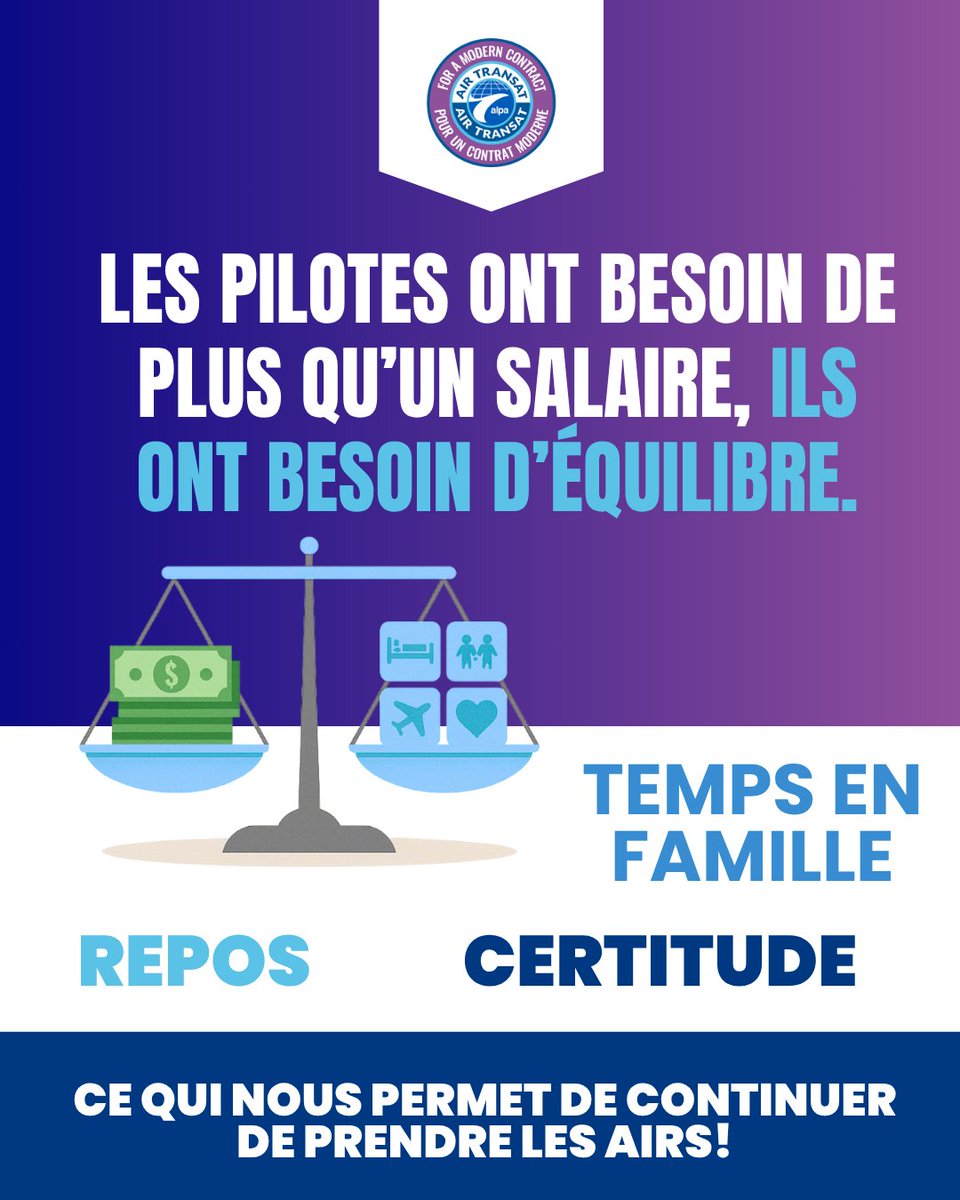 Pilotes d'Air Transat Pilots tweet media