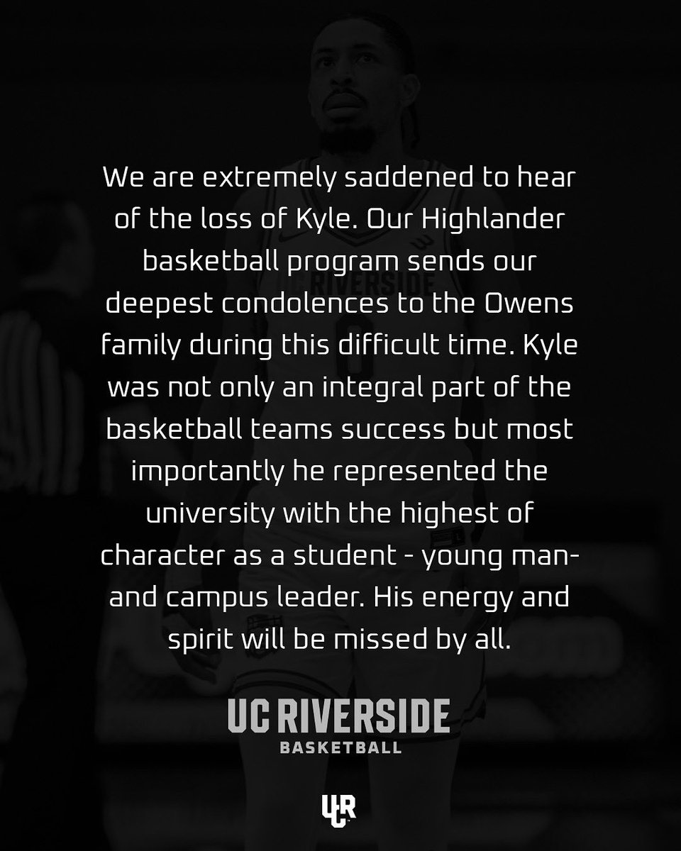 We mourn the loss of former Highlander Kyle Owens. A statement from Men's Basketball Head Coach Gus Argenal and the Men’s Basketball team.

Honor Kyle’s legacy &amp; join the fight vs. leukemia at NMDP.org.