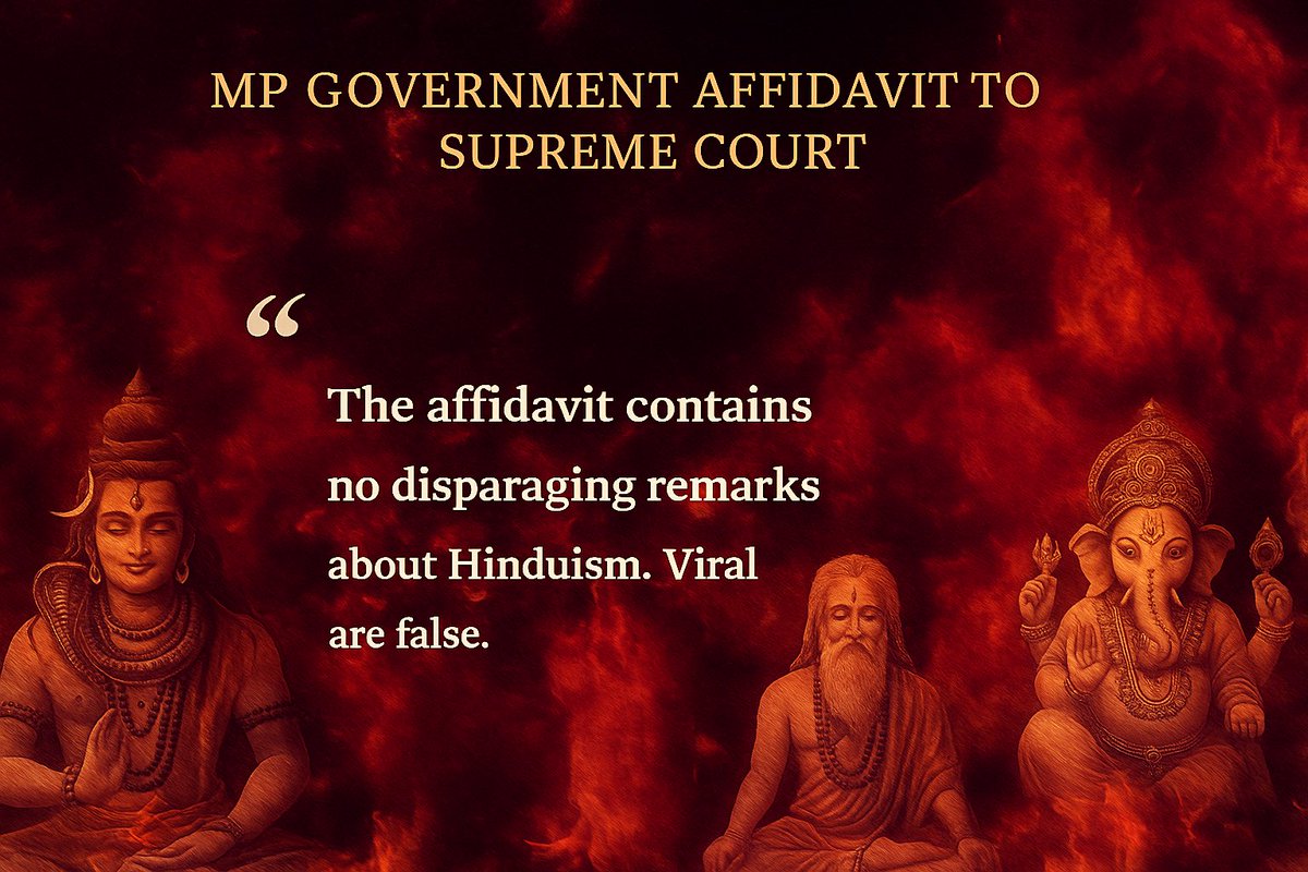 Himanshu Jain (Modi ka Parivar) (@hemannamo) on Twitter photo 5/7
Viral controversy: Claims that affidavit “insulted Hindus/Varna system.”
🚫 Govt says this is fake.
➡️ Those quotes are from 1983 Mahajan report, not today’s affidavit.
➡️ Inclusion of old reports ≠ endorsement. 5/7
Viral controversy: Claims that affidavit “insulted Hindus/Varna system.”
🚫 Govt says this is fake.
➡️ Those quotes are from 1983 Mahajan report, not today’s affidavit.
➡️ Inclusion of old reports ≠ endorsement.