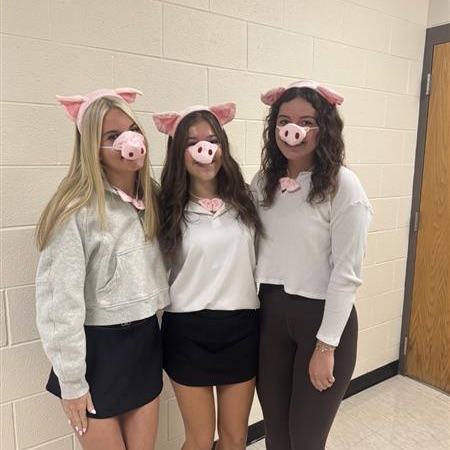 In Intro to Criminal Justice classes the Big Bad Wolf is on trial for killing and eating pigs. Today the widows, (seniors) Lucy Cosgrove, Sophia Campos, and Cassidy Jagielski took the stand in 3rd hour.