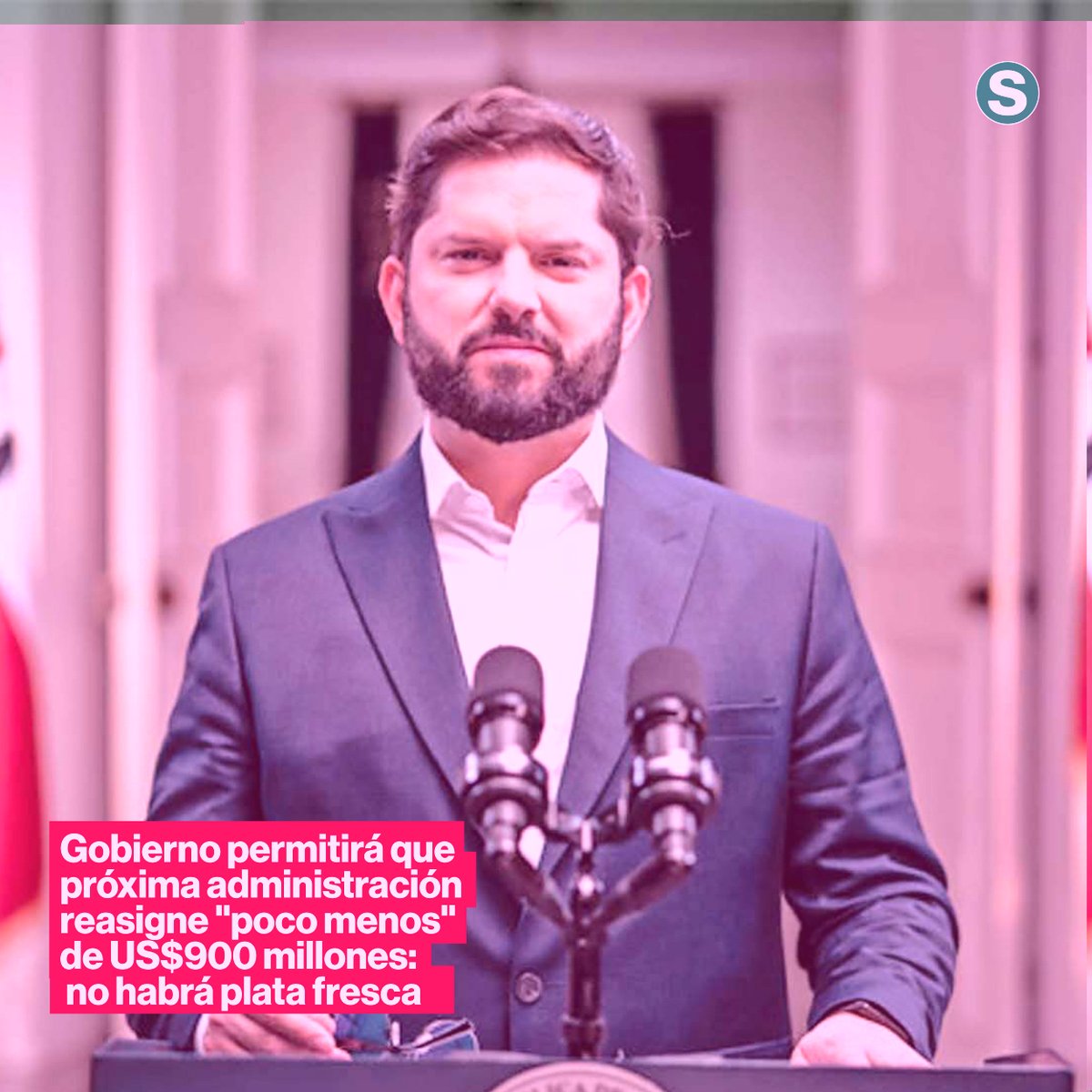 cristian_arayal's tweet photo. En comisión se sugirió un 10%, y ahora Boric sale con menos de 900 millones USD. O sea el 1%. Lo peor es que recibió más de 2.000 millones USD del gobierno anterior. La pregunta es: ¿dónde fue a parar toda esa plata? ¿Hay más hospitales, más policías, más carreteras? 
Nada: la plata se fue en gasto corriente.
Boric, el error de Chile.