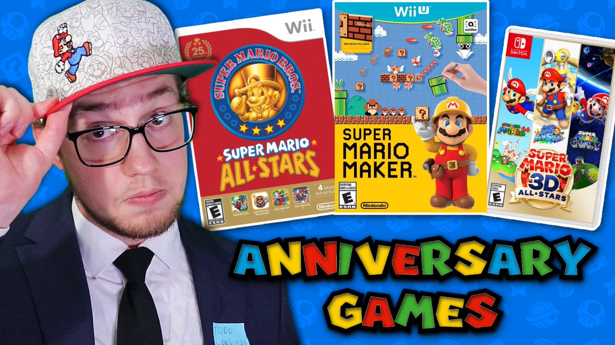 NEW VIDEO Premiering TONIGHT at 9:00 PM EST! Looking Back at Mario's Anniversary Games! Hope to see you there! youtu.be/fXXl4OhjzlU