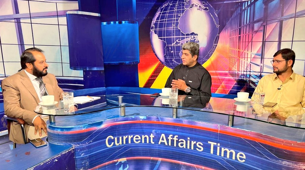 Today I hosted PTV Current Affairs with Advocate Abdul Hayee Bangulzai and Sajjad Ahmed. We discussed mental health, the role of psychologists, and child rights in Balochistan. Videos will be shared soon.
<a href="/AbdulHa06519089/">Advocate Abdul Hayee</a> 
<a href="/sajjadj798/">Sajjad Baloch</a> 
<a href="/WMHDay/">WorldMentalHealthDay</a> 
<a href="/BalochistanPsy1/">Balochistan Psychologists’ Association</a> 
<a href="/bakhtkakar43/">Bakht Muhammad Kakar</a>