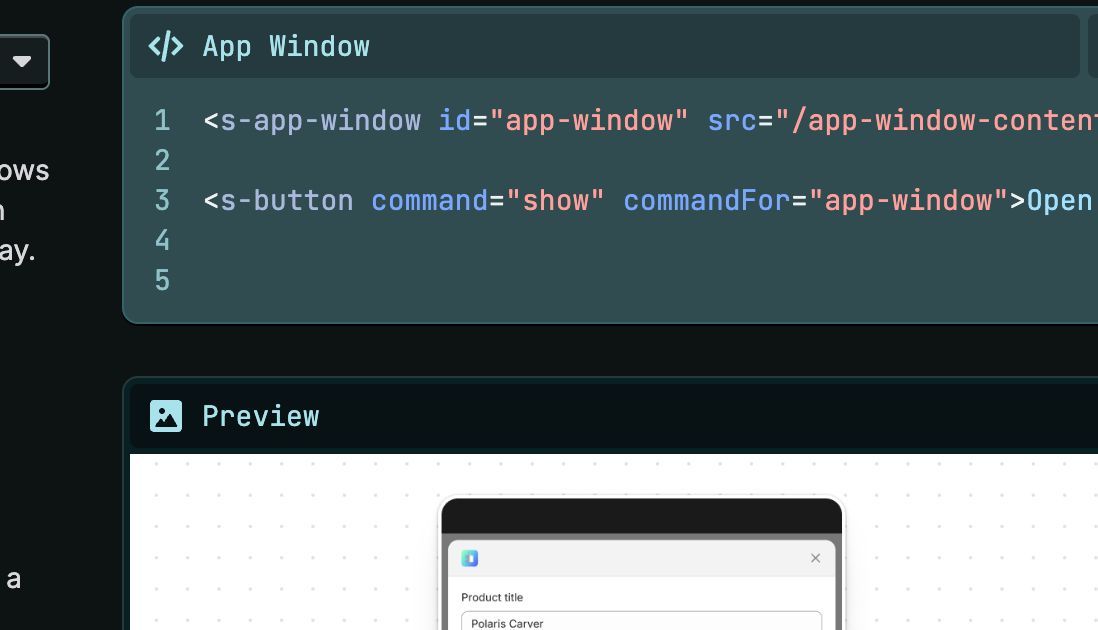 amazing work on the full screen modal but we need consistency, its either show or --show?