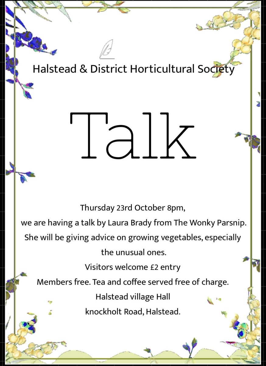 Halstead & District Horticultural Society - Kent (@halsteadhort) on Twitter photo 