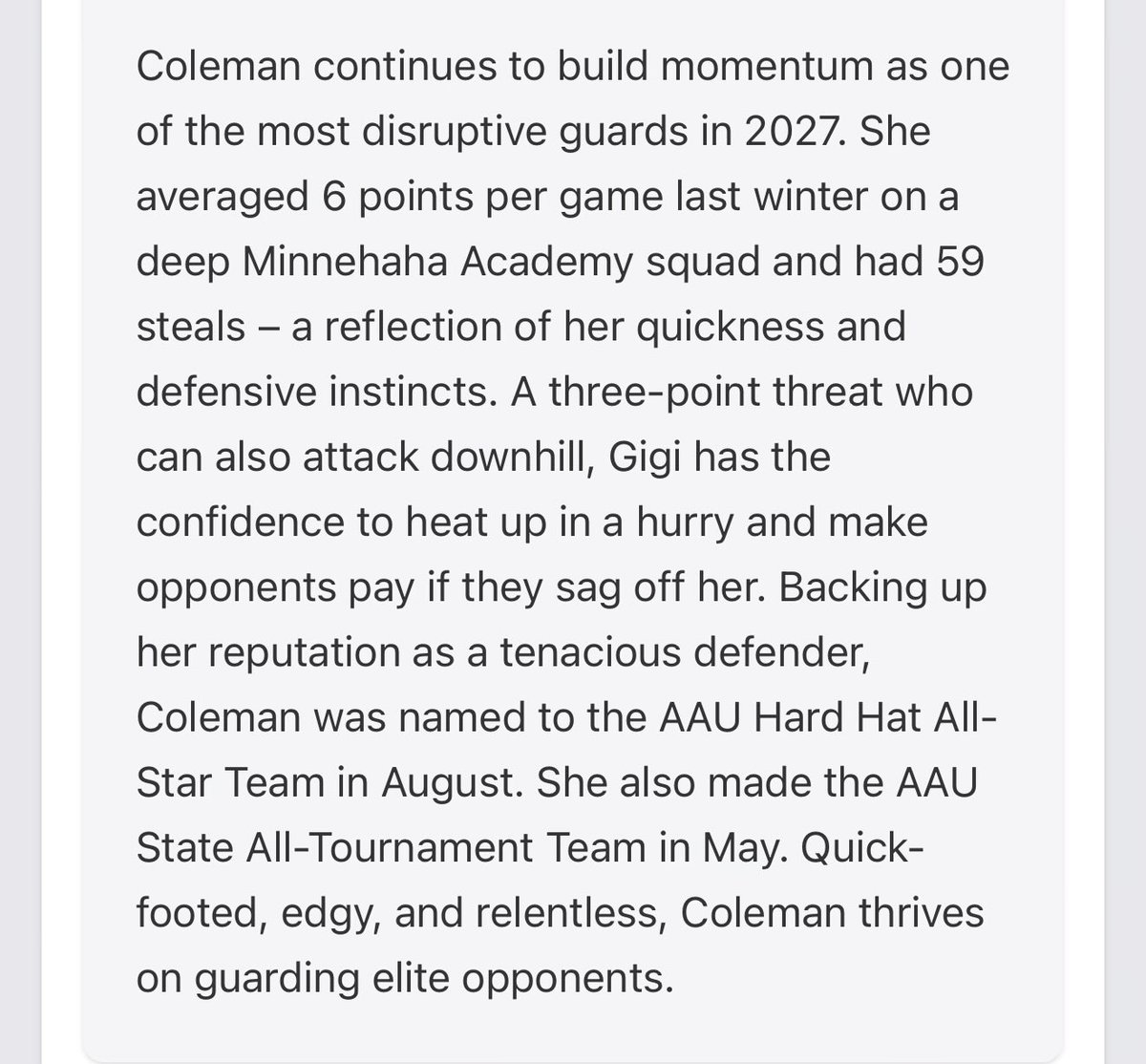 Gigi Coleman tweet media