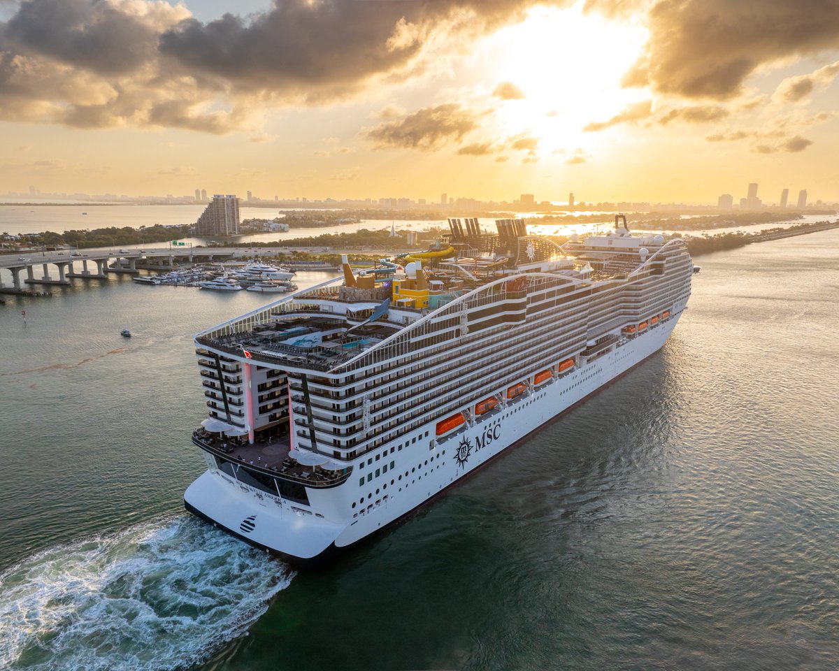 MSCCruisesUSA's tweet image. Hello, Miami. ☀️

Discover MSC World America: bit.ly/46vj7dX

#MSCWorldAmerica