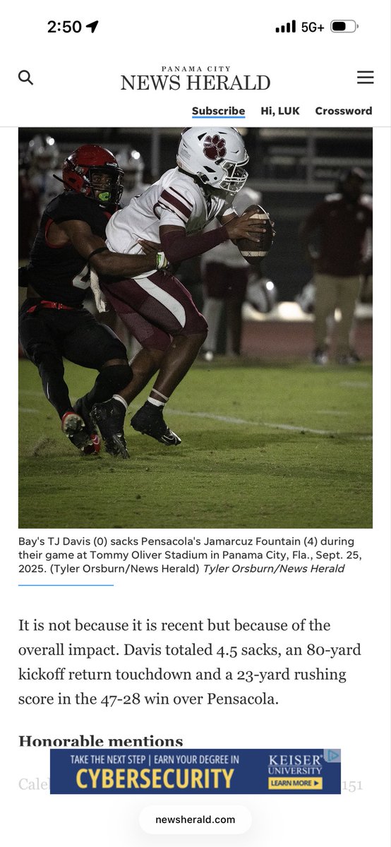 Midseason player of the year  midseason performance of the year goin keep goin  looking for defense players of the year goin keep putting in work  and getting better <a href="/FSUS_Athletics/">FSUS Athletics</a> <a href="/prophecyath/">Prophecy Athletic Training</a> <a href="/UWFFootball/">UWF Football</a> <a href="/FAMU_1887/">Florida A&M University</a> <a href="/ContactsCollege/">CollegeRecruitingContacts</a> <a href="/BayHighFball959/">BayHighFball959</a>