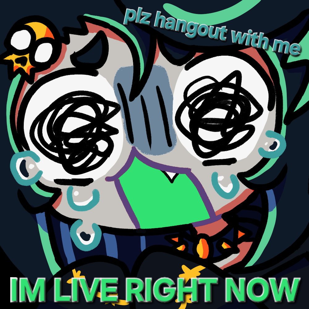 DEBUTING RIGHT NOW LIKE FOR REALLY 
COME HANGOUT PLZ 
🎨 by my hubband @ Naobiiii