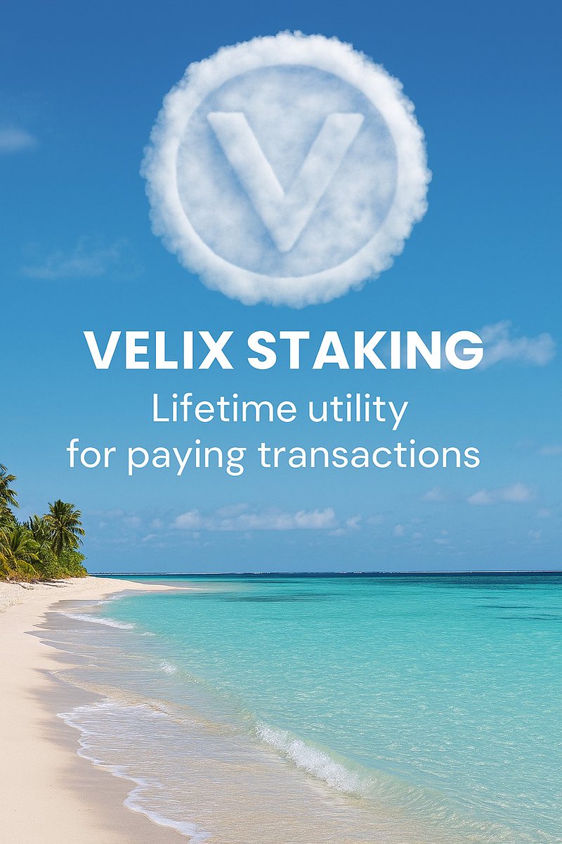 velix_vlx's tweet image. VELIX staking gives you lifetime utility for transactions—no strings, just clouds. #VELIX #CryptoUtility #Web3MadeSimple #StakingForLife