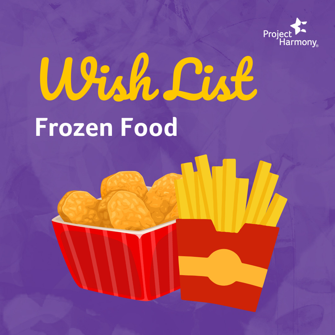 ProjectHarmony2's tweet image. Help bring comfort to kids experiencing trauma by stocking our pantry with essentials, especially frozen foods that provide quick meals. To set up a drop-off time, please contact Community Engagement Coordinator, Mandy Suing, at msuing@projectharmony.com.