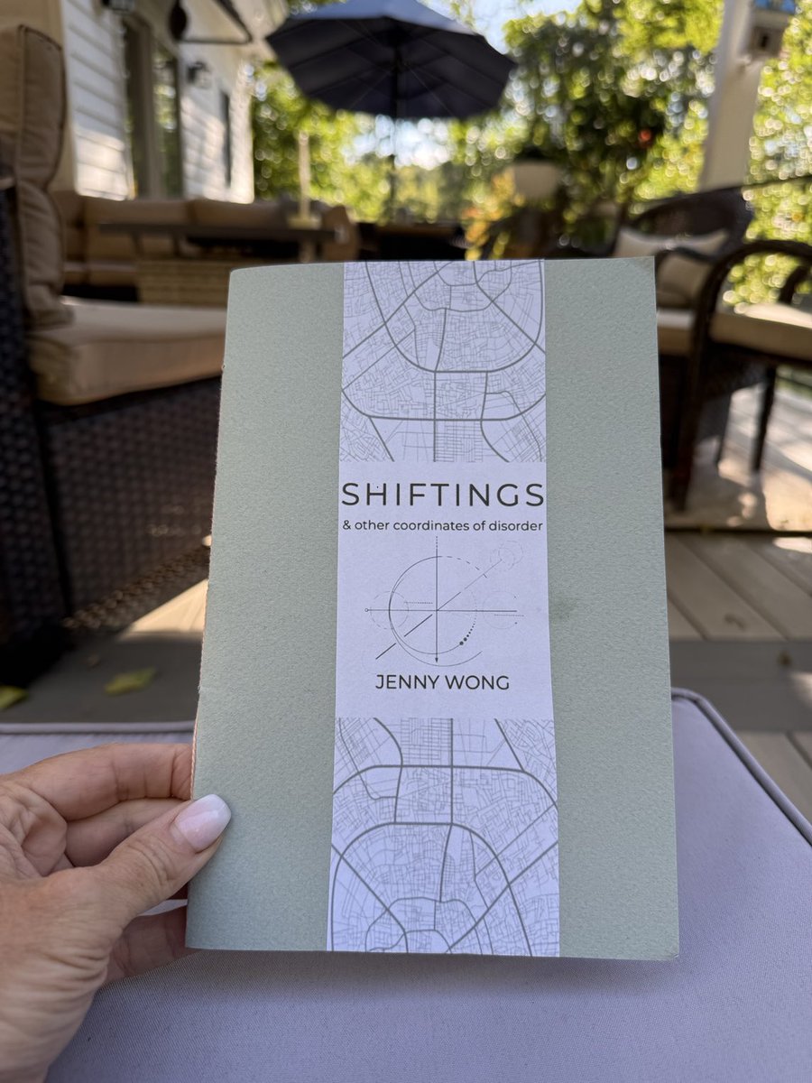 Just finished reading (three times) this elegant little book of poetry by ⁦<a href="/jenwithwords/">Jenny Wong</a>⁩ ♥️. 

What a perfect way to spend this beautiful fall day, reading words like “…while the trees undo their ragged crowns, and show the leanness of long winter bones.” 

Love this!🫶🏼