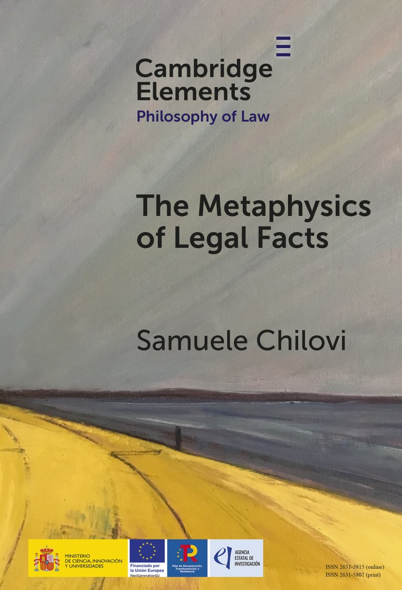 CambUP_PHILNYUK's tweet image. New Cambridge Element The Metaphysics of Legal Facts by Samuele Chilovi out now! Read Open Access at 
cup.org/46KaU4j
#cambridgeelements #openaccess #philosophy