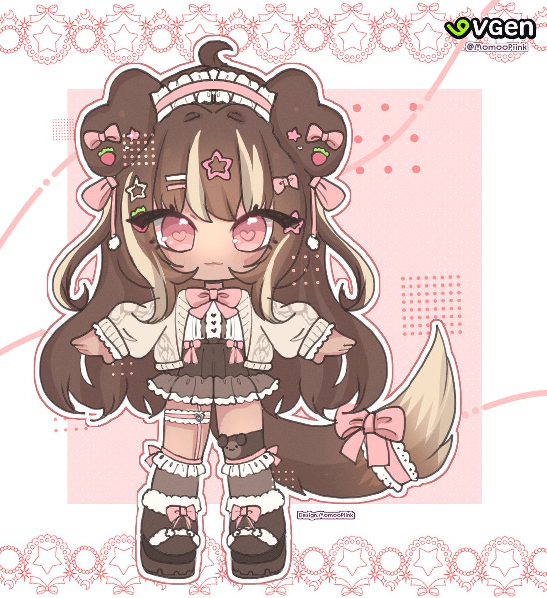 MomooPiink's tweet image. ♡ 𓊆 ‧₊Custom Design‧₊˚ 𓊇♡
✦ @Mawmuttz
ᴾˡᵉᵃˢᵉ ᵈᵒ ⁿᵒᵗ ᵘˢᵉ
•┈୨♡୧┈•
#Vtuber #VTuberEN #VtuberDesign
#VGen #VGenComm