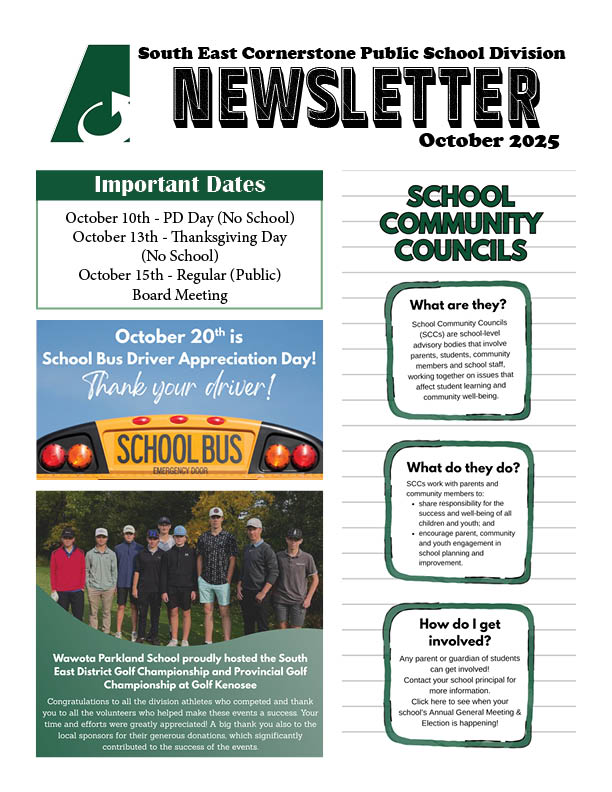 South East Cornerstone Public School Division tweet media