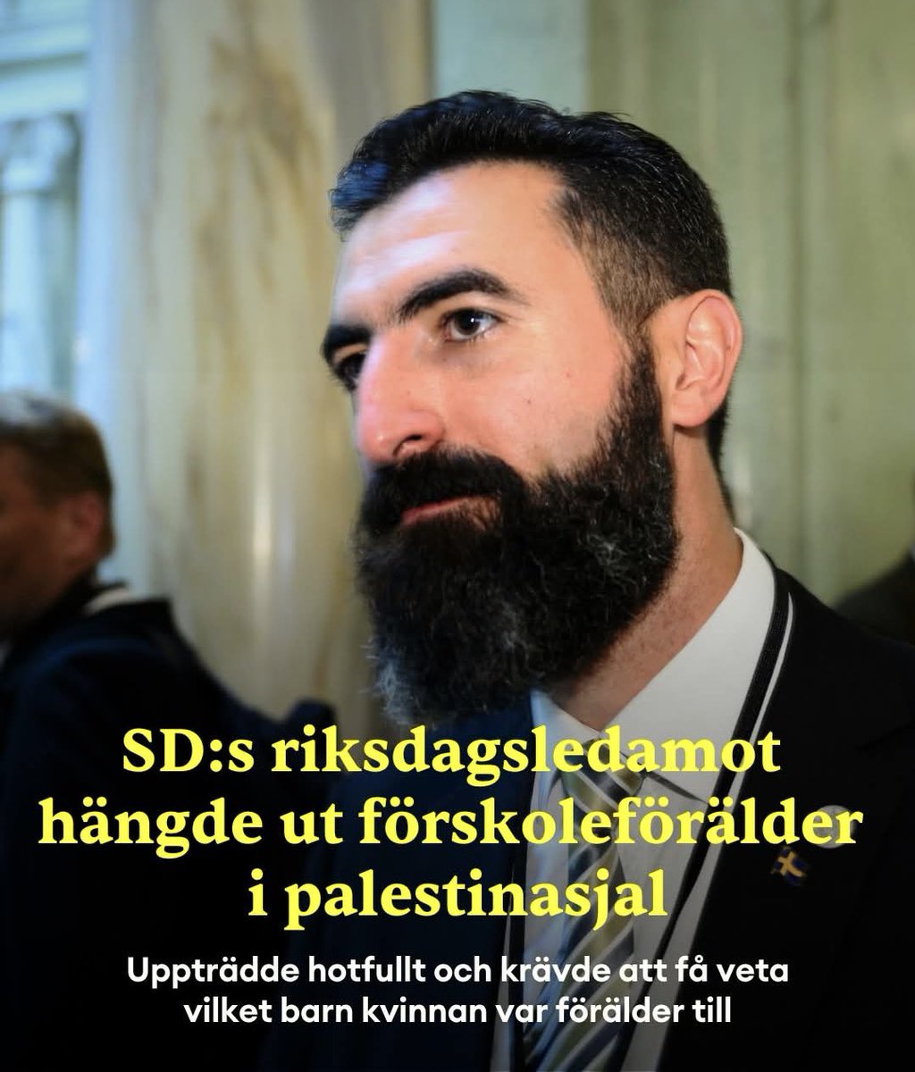 Varför står inte SD:s hatkör på borden och skriker i falsett om att en iranier hänger ut en svensk kvinna på sociala medier och anser att han har rätt att bestämma hur svenska kvinnor ska få klä sig - precis som islamisterna i Iran? 

Svar: han är SD-politiker. 

#svpol #hyckleri