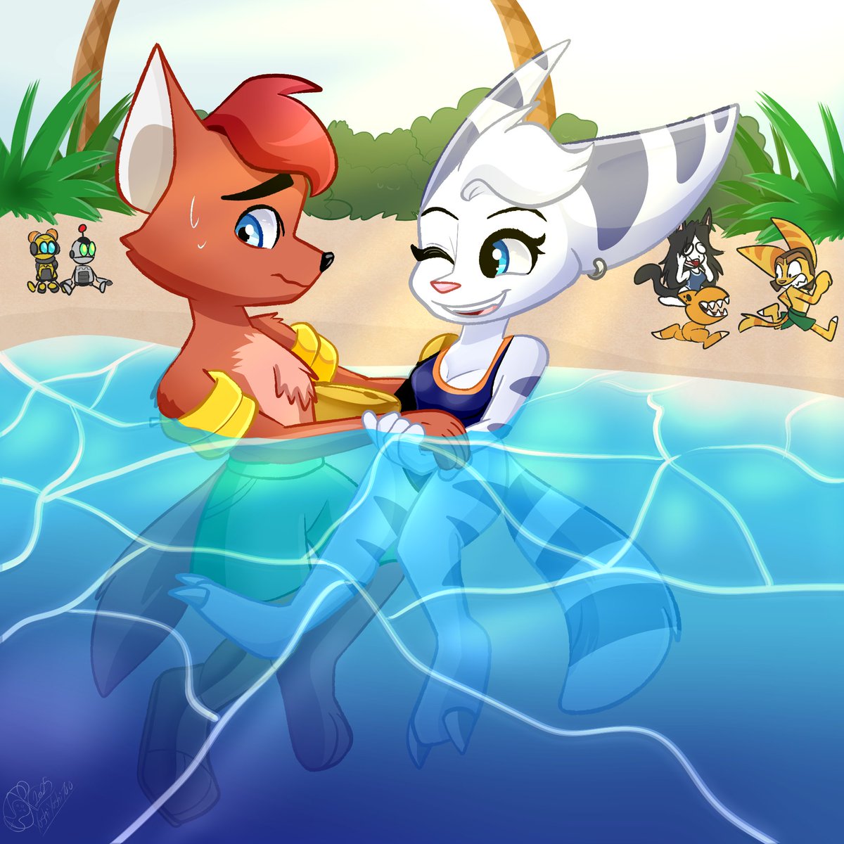 C0M for <a href="/FoxMakerStudio1/">Fox_Maker_Studios</a> 
hope you like &lt;3

#Lombax #RatchetAndClank #Rivet