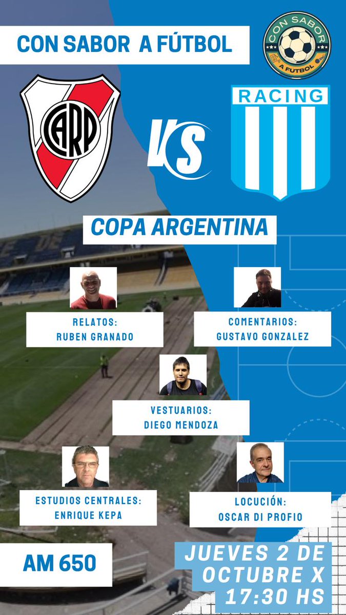 Copa Argentina  AM 650
Con Sabor a Futbol