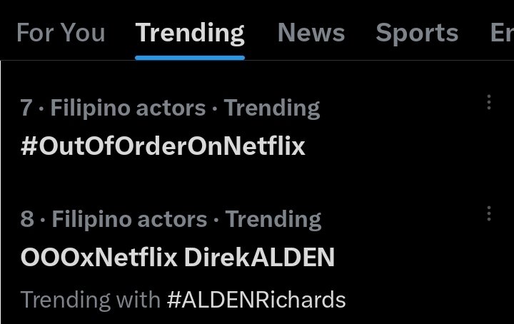 SUCCESS!!! trending lahat!!!

#OutOfOrderOnNetflix
#ALDENRichards
OOOxNetflix DirekALDEN
<a href="/aldenrichards02/">Alden Richards</a> 
<a href="/myriad_corp/">MYRIAD Corporation</a> 
<a href="/VIVA_Films/">VIVA Films</a>