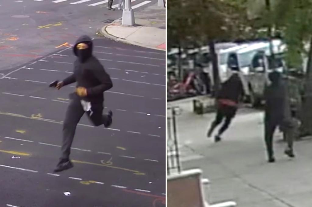 Video shows terrifying moment masked gunman opens fire on NYC street in reckless, broad daylight shooting trib.al/3Glq81x