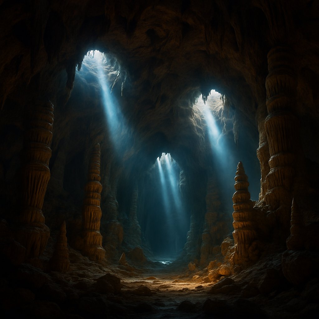 WaysorAI's tweet photo. Believe it or not, this mind-blowing cave is not a fantasy movie set—it’s a real place! From the towering stalagmites to the ethereal light pouring through the ceiling, nature went full drama mode here.

Even a mysterious cave snap like this becomes a magical mailed postcard. https://t.co/ftBp0Eratk