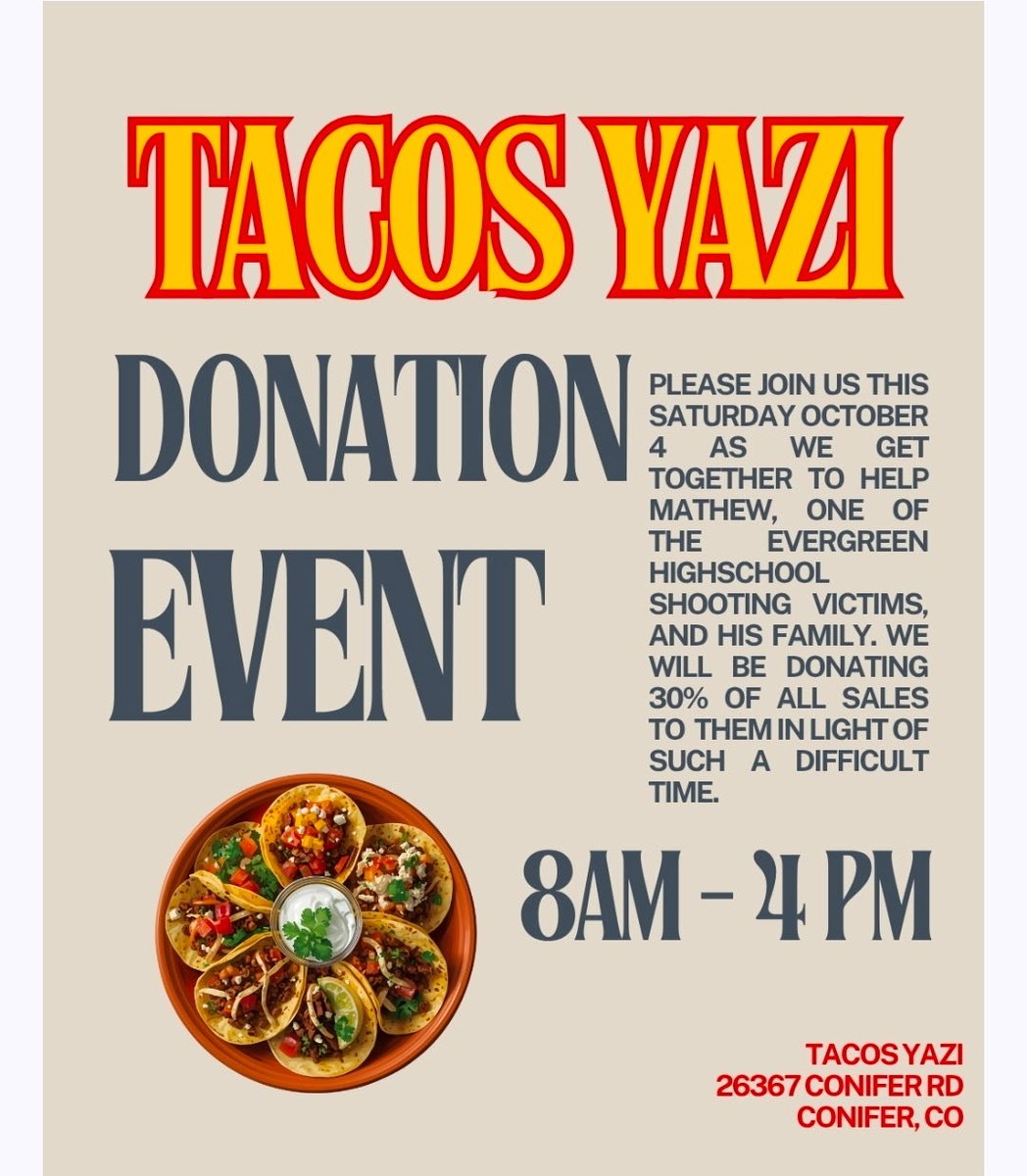 Please help Matthew he still in intensive care from the EHS School Shooting buy Tacos and donate