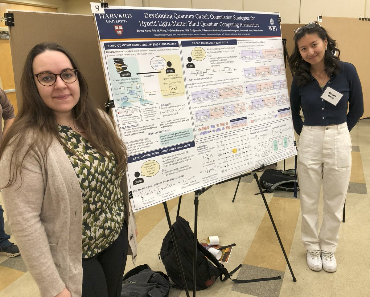 WPI Physics undergraduate researcher Sunny Kang presenting her research on Quantum Computing at the WPI Arts and Sciences Week! Congratulations to Sunny and her advisor, Dr. Raisa Trubko!
