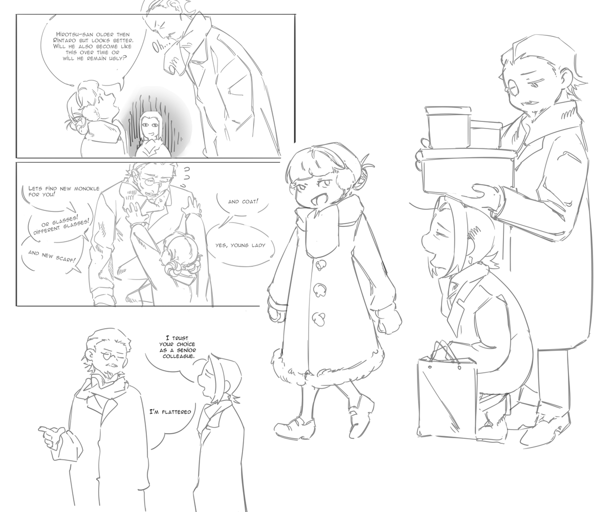 Mori goes shopping with subordinates: Hirotsu today

#bsd