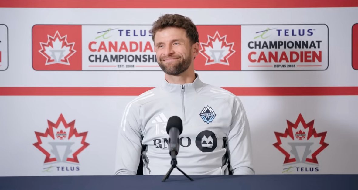 golz_tv's tweet photo. “People in Vancouver, they accept not winning. I’m not used to that.” 😳

German legend Thomas Müller didn’t mince his words before the Canadian Championship final. He wants to change the mentality of people in Vancouver.

“I came here and when I talked to some people, they say we’re never winning something,” Müller said at the press conference.

“The Whitecaps are not winning, the Canucks are not winning. I have a feeling people in Vancouver, they accept not winning. I’m not used to that.”

“I want to change it a little bit, maybe just a little bit. And yeah, that people care a little bit more about winning.”

“We want to win every game. That’s the mentality of our boys, our coaching staff, and we want to show this mentality to our fans, to the crowd, to the city.”

Müller has a chance to win the first trophy with Vancouver Whitecaps when they take on crosstown rivals Vancouver FC tonight.

He also says he’s not used to people not taking this derby seriously, as he comes from Munich. Fans of Bayern Munich and 1860 Munich hate each other.