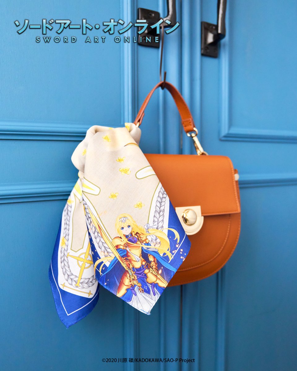 〚 ソードアート・オンライン 〛ハンカチ 新登場！

新登場のハンカチシリーズは、各キャラクターの武器やイメージモチーフを、ゴシックテイストやファンタジーテイストにデザインしています。

アクセントとしてバッグに結ぶと、クールな雰囲気に。