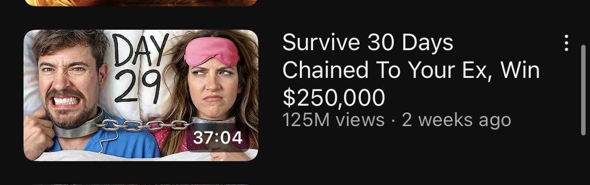 Is it me or MrBeast new thumbnail that he made is a bit weird  <a href="/MrBeast/">MrBeast</a>