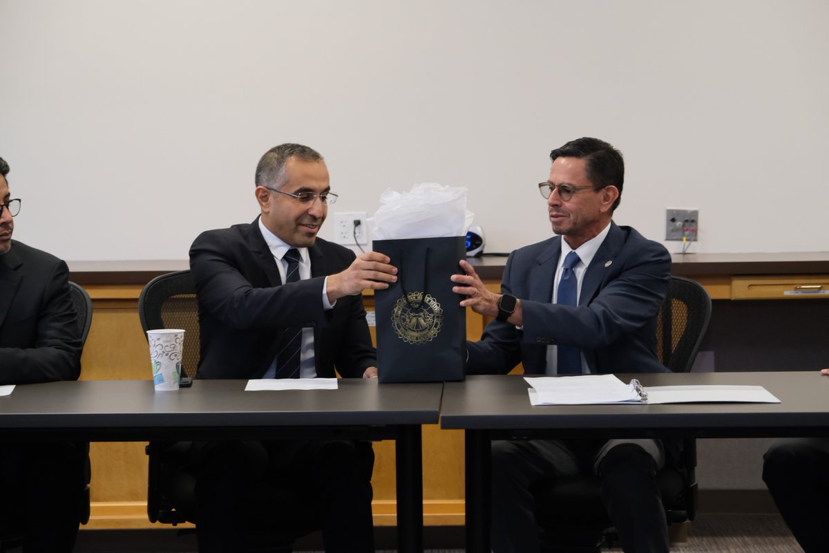 Leaders from Metropolitan and the Saudi Water Authority met at Metropolitan's Robert B. Diemer Water Treatment Plant to discuss water supply, resource management and innovative projects like Pure Water Southern California.