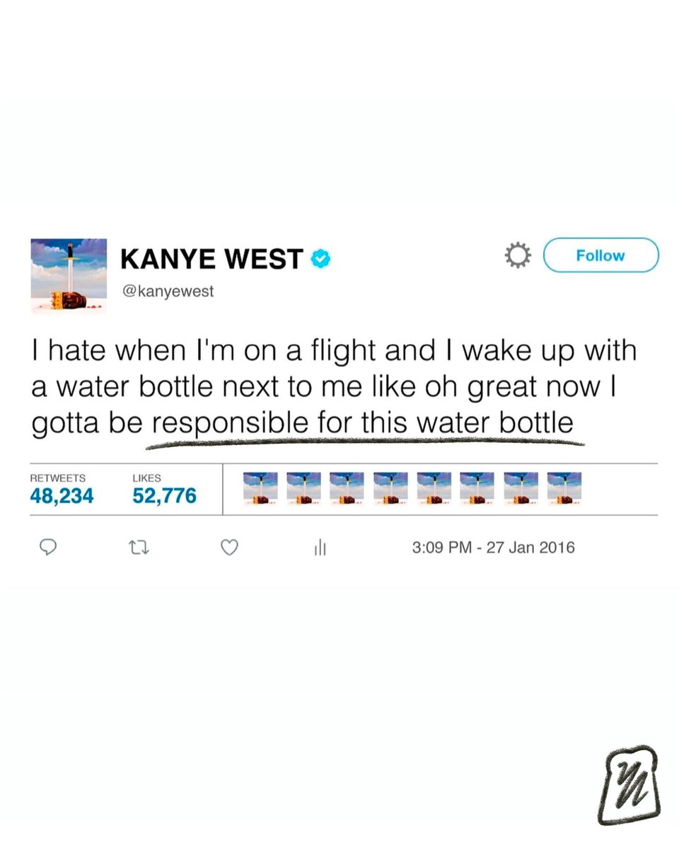 toastydigital's tweet image. Drawing Kanye tweets from before he was evil

1/3