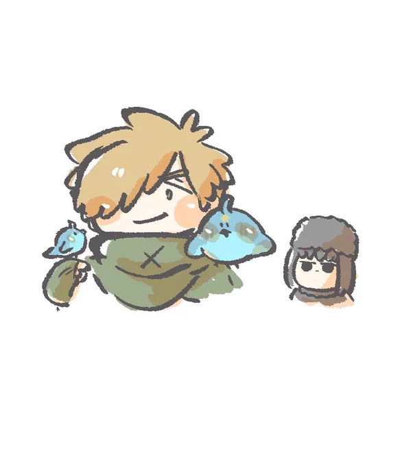 リクエストのロビンと小鳥ちゃんだよー!描いたやつはここにつなげていくねー!わーい!