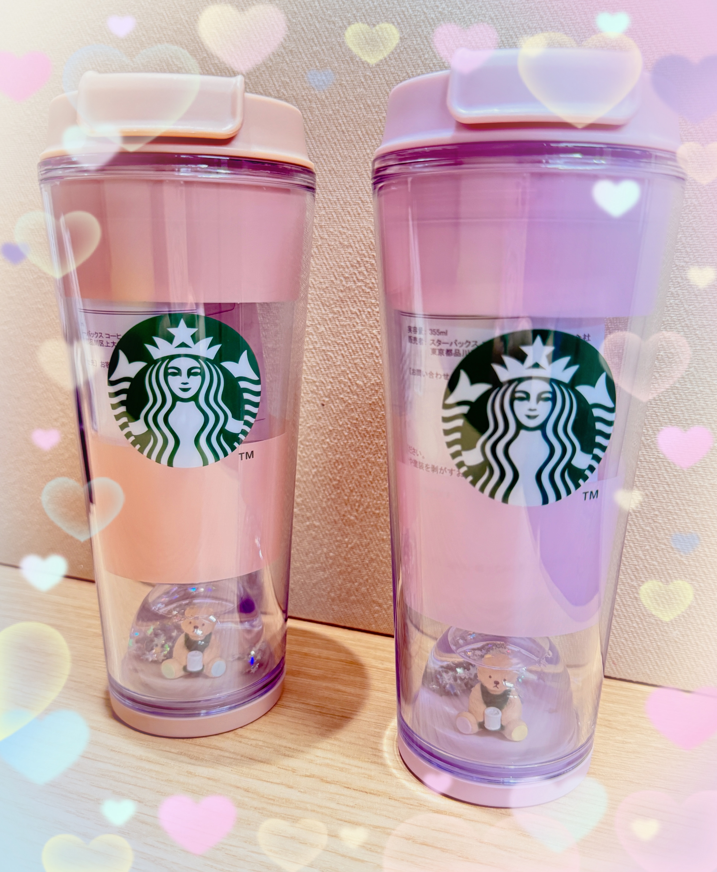 gelato pique ベアスノードームボーダータンブラー 355ml gelato pique ベアスノードームボーダータンブラー ソフトピンク