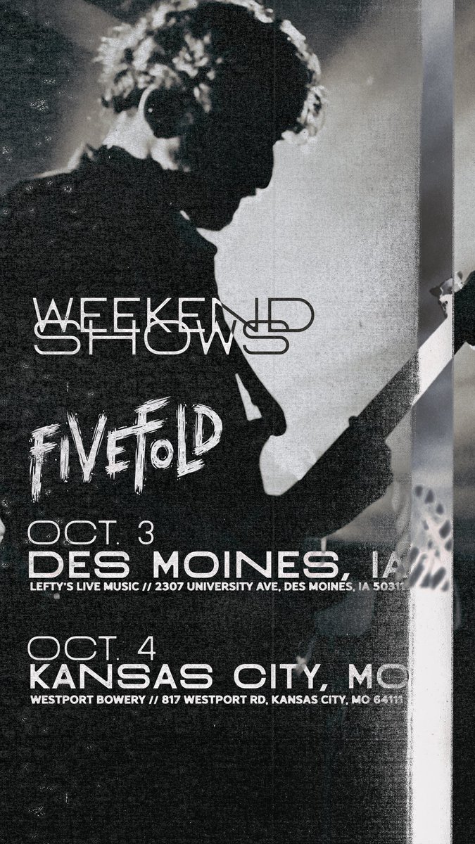 🖤 WEEKEND SHOWS 🖤