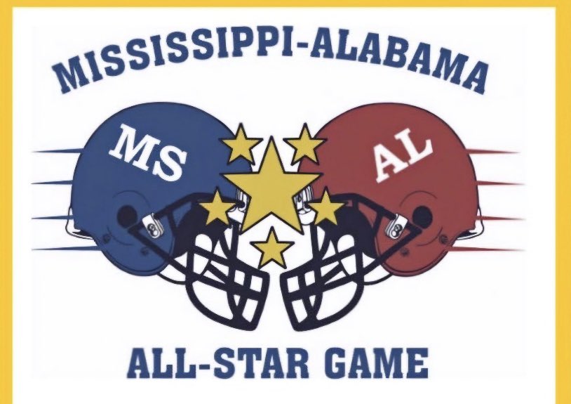 RaderrionD1's tweet image. Blessed to be selected to the Mississippi vs. Alabama All Star Game ⭐️⭐️⭐️⭐️⭐️