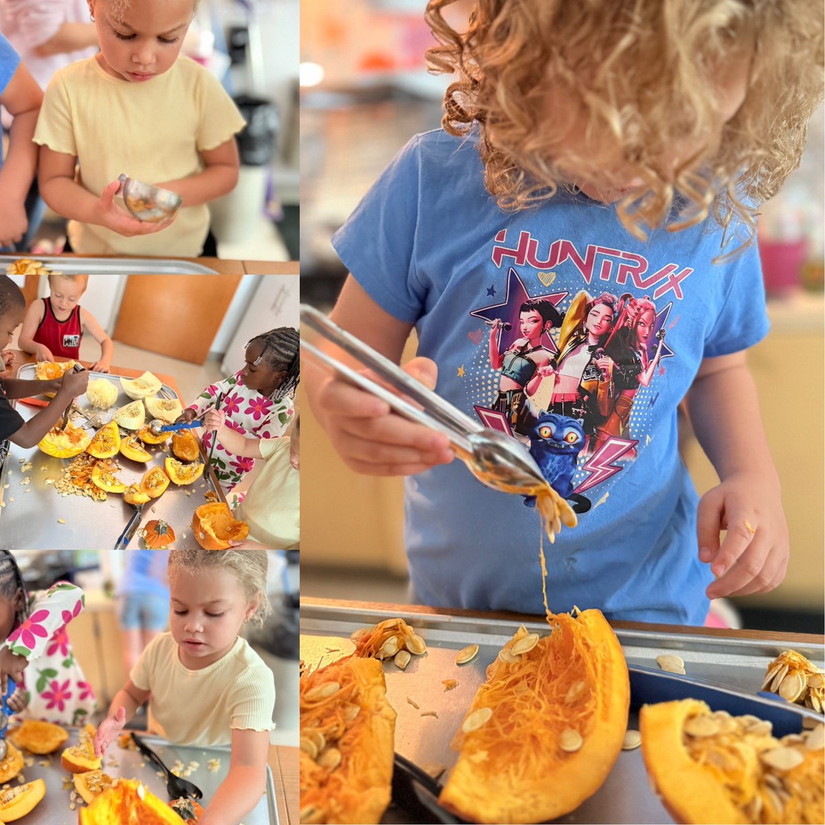 RCPS_EarlyLearn's tweet image. Pumpkin guts and giggles! Our Afterschool crew dove into a full pumpkin investigation—inside, outside, and everything in between. Tools, teamwork, and tiny scientists in action! 🧪🧡 #AfterschoolMagic #PumpkinExplorers #afterschooliscool #dph #pat