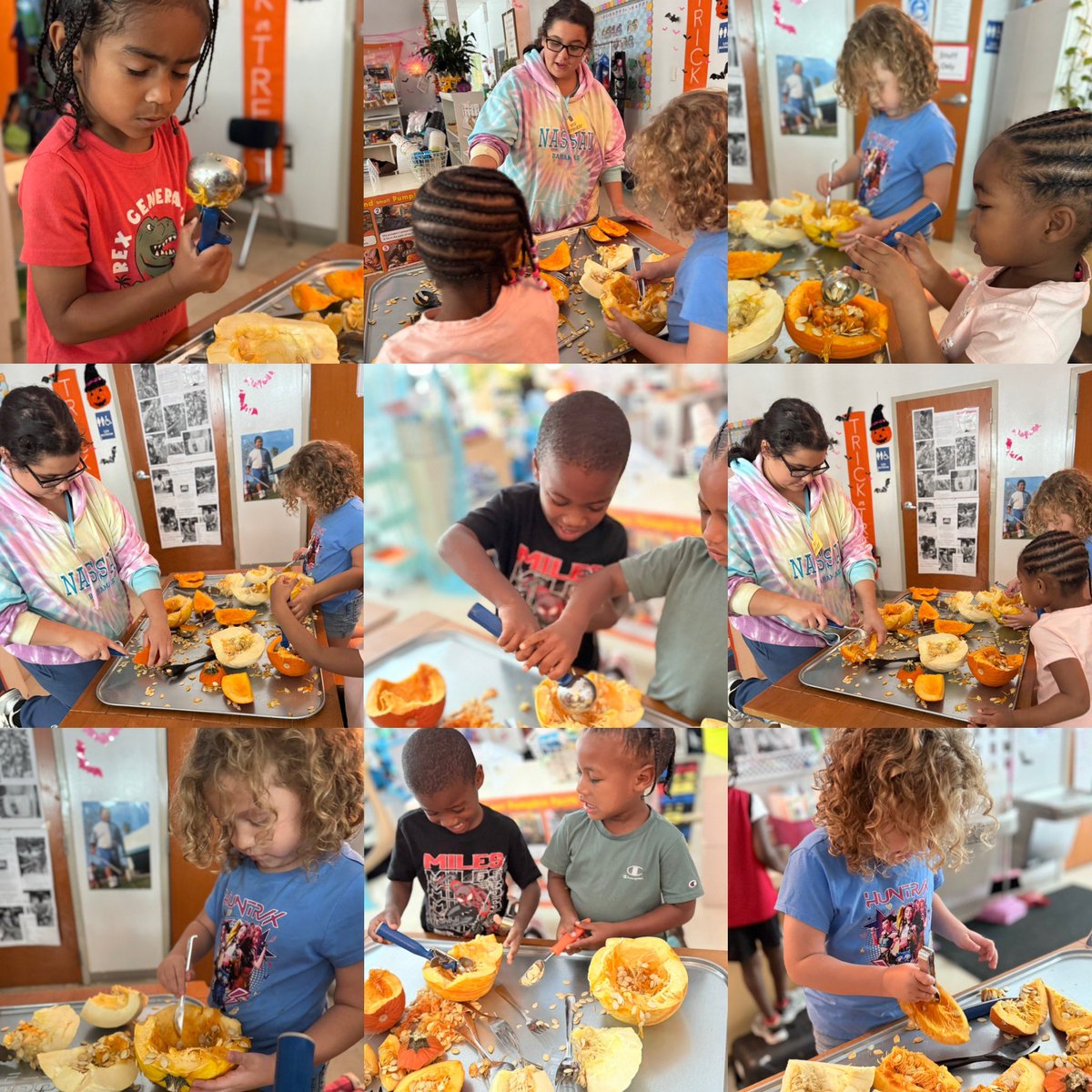 RCPS_EarlyLearn's tweet image. Pumpkin guts and giggles! Our Afterschool crew dove into a full pumpkin investigation—inside, outside, and everything in between. Tools, teamwork, and tiny scientists in action! 🧪🧡 #AfterschoolMagic #PumpkinExplorers #afterschooliscool #dph #pat