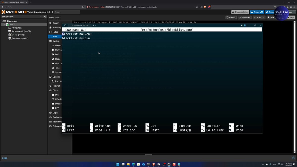 SoyITPro's tweet image. 🔧 Nueva clase disponible en el curso de #Proxmox

Aprende a configurar GPU Passthrough en Proxmox y asignar una tarjeta gráfica física directamente a una máquina virtual.

✅ Rendimiento casi nativo
✅ Acceso directo al hardware
✅ Ideal para cargas de trabajo que requieren…