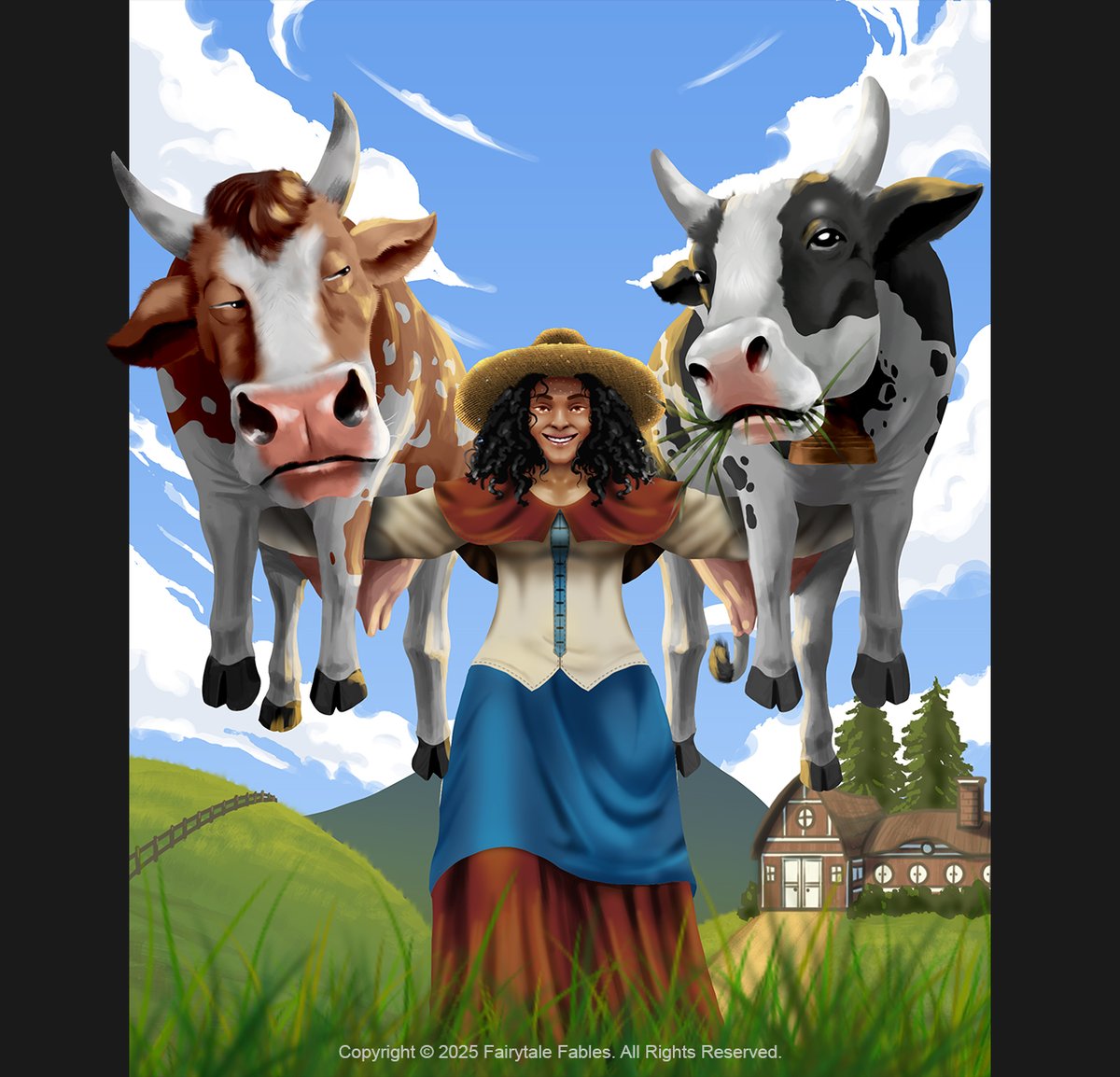 The Hardworking Milkwoman. A new patch has been update. Check it on <a href="/FairytaleFables/">Fairytale Fables</a> 
#gamedevelopment #characterdesign #gameart