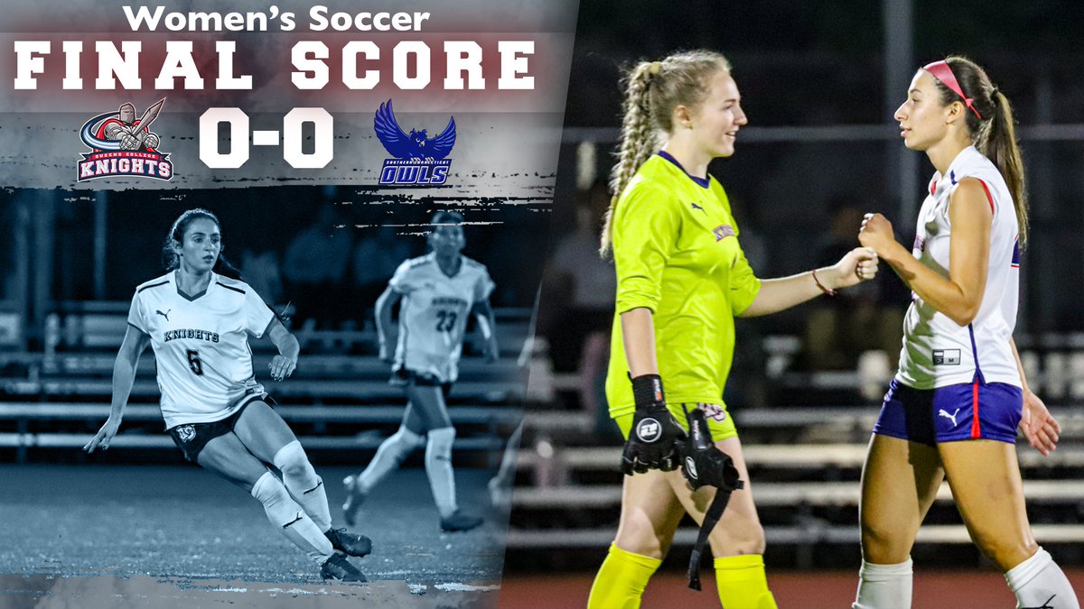 𝐅𝐈𝐍𝐀𝐋❗️Defense solid as Women's Soccer earns a hard-fought scoreless draw against Southern Connecticut to open the week! #knightnation 

Full recap to follow